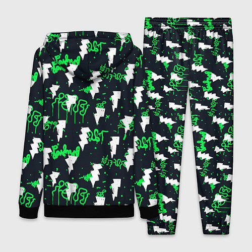 Женский костюм Узорчатые каракули / 3D-Черный – фото 2