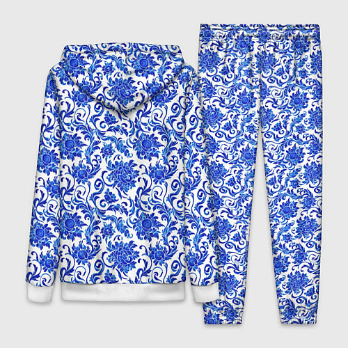 Женский костюм Гжель классика / 3D-Белый – фото 2