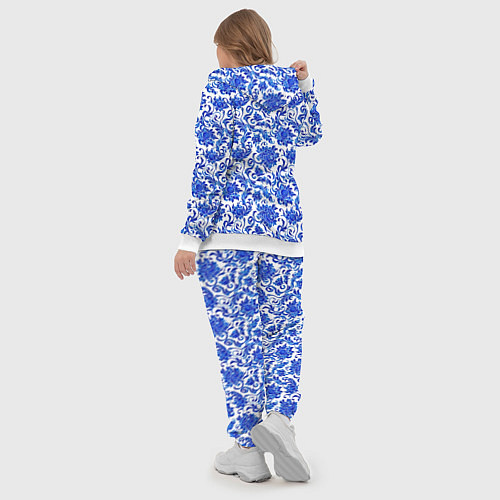 Женский костюм Гжель классика / 3D-Белый – фото 5