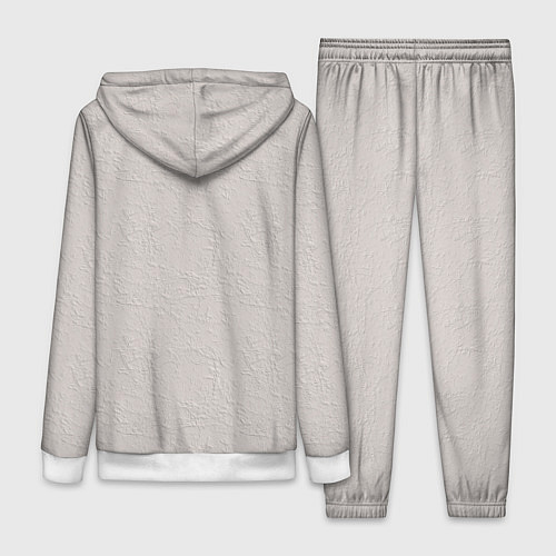 Женский костюм Нежные розовые розы на стене / 3D-Белый – фото 2