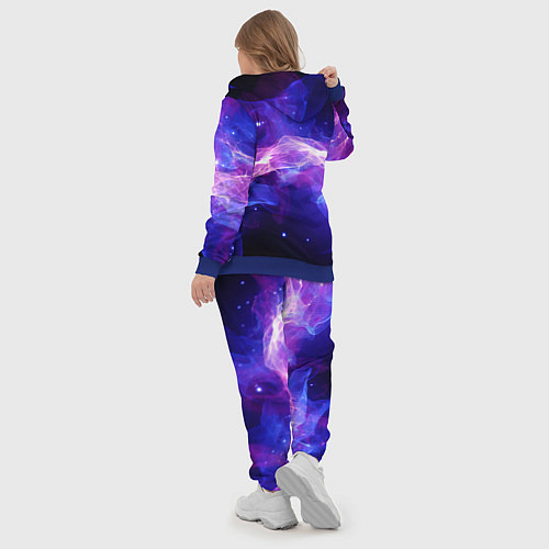 Женский костюм Фиолетовый туман в движении / 3D-Синий – фото 5