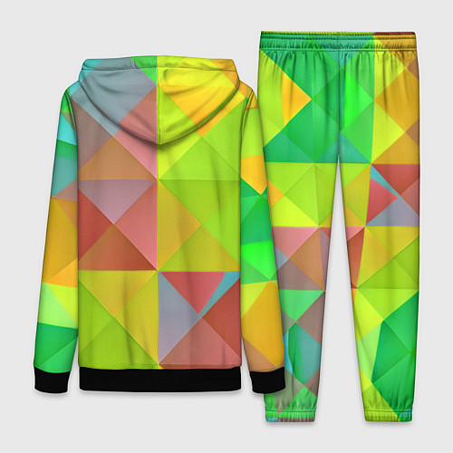 Женский костюм Разноцветные фигуры / 3D-Черный – фото 2