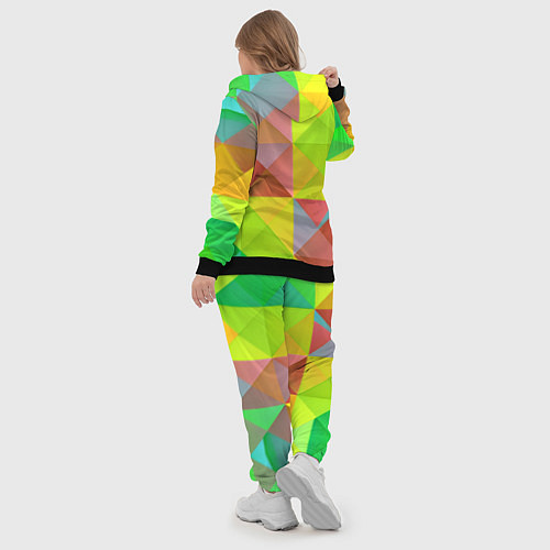 Женский костюм Разноцветные фигуры / 3D-Черный – фото 5