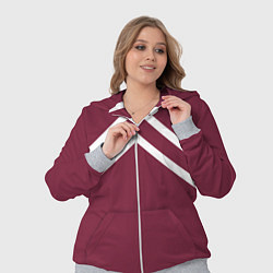 Женский 3D-костюм Бордовая кофта костюм Марата - слово пацана сериал, цвет: 3D-меланж — фото 2
