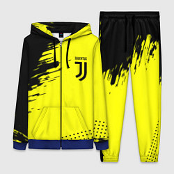 Женский 3D-костюм Juventus спортивные краски, цвет: 3D-синий