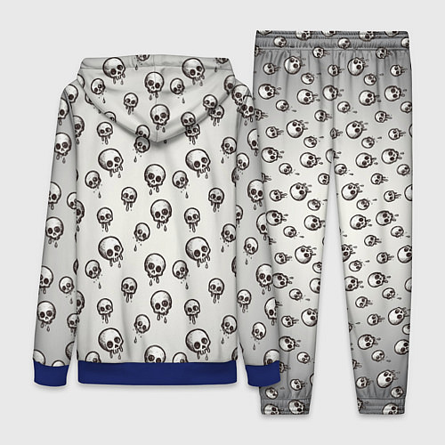 Женский костюм Мультяшные черепки абстрактный паттерн / 3D-Синий – фото 2