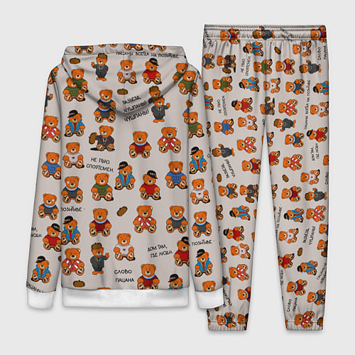 Женский костюм Персонажи слово пацана - мишки / 3D-Белый – фото 2