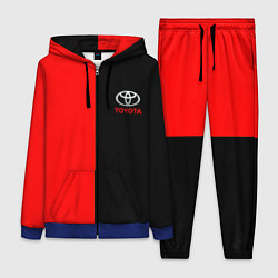 Женский 3D-костюм Toyota car красно чёрный, цвет: 3D-синий