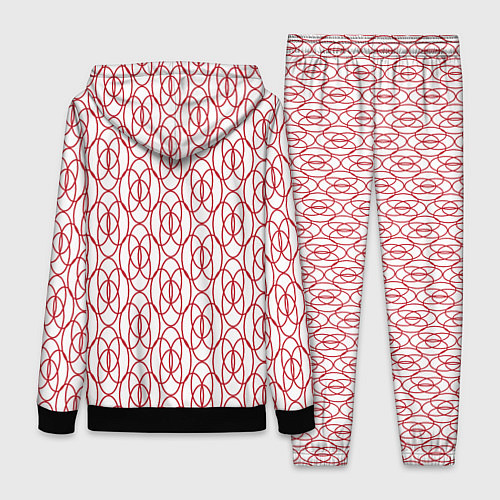 Женский костюм Узорные овалы / 3D-Черный – фото 2