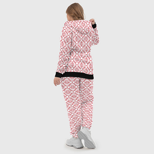 Женский костюм Узорные овалы / 3D-Черный – фото 5