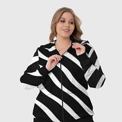 Женский 3D-костюм Зебра полосы, цвет: 3D-черный — фото 2