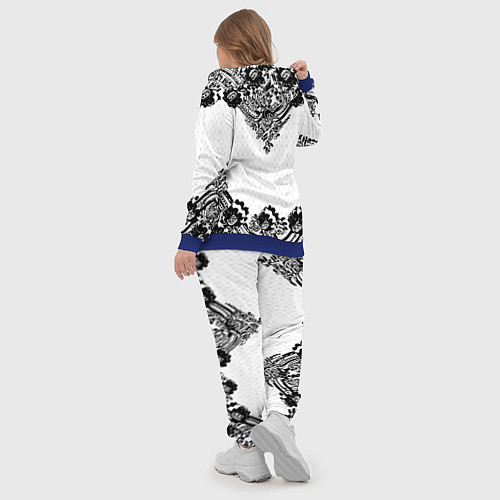 Женский костюм Имперский узор Россия герб патриотизм / 3D-Синий – фото 5