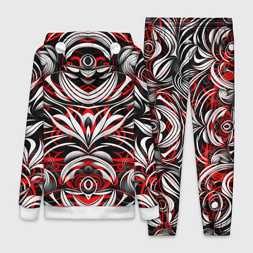 Женский костюм Узоры паттерны / 3D-Белый – фото 2