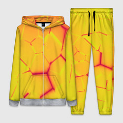 Женский 3D-костюм Плиты желтые броня, цвет: 3D-меланж