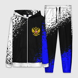 Женский 3D-костюм Герб РФ краски текстура, цвет: 3D-белый