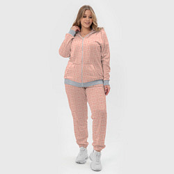 Женский 3D-костюм Персиковый узоры, цвет: 3D-меланж — фото 2