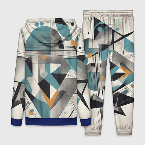 Женский костюм Три человека авангард / 3D-Синий – фото 2