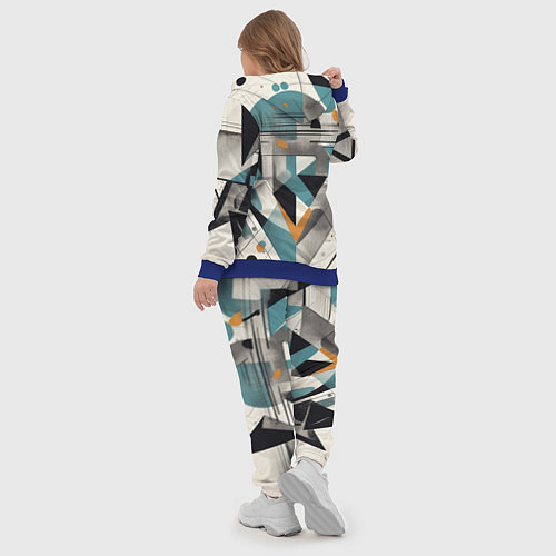 Женский костюм Три человека авангард / 3D-Синий – фото 5