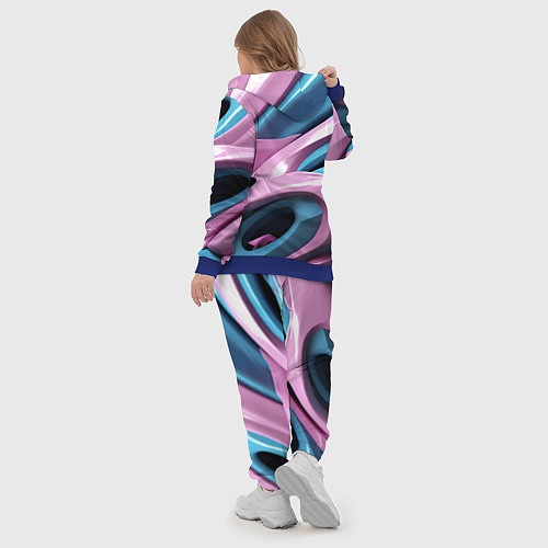 Женский костюм Пластичная абстракция / 3D-Синий – фото 5