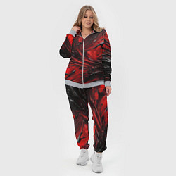 Женский 3D-костюм Чёрная и красная субстанция, цвет: 3D-меланж — фото 2