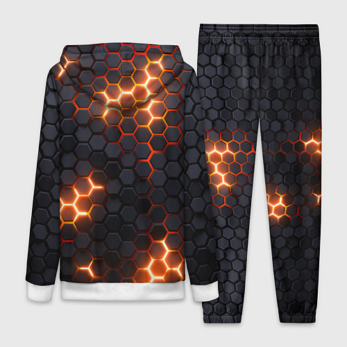 Женский костюм Неоновый желтый / 3D-Белый – фото 2