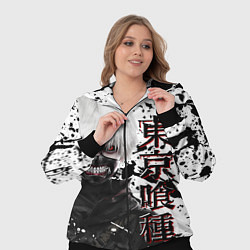 Женский 3D-костюм Kaneki Ken - Токийский Гуль, цвет: 3D-черный — фото 2