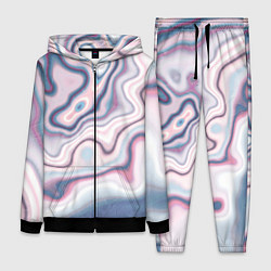 Женский 3D-костюм Мраморные разводы, цвет: 3D-черный