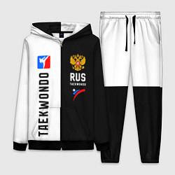 Женский костюм Тхэквондо черный и белый