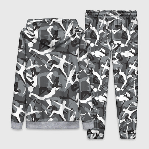 Женский костюм Гимнастика - камуфляж / 3D-Меланж – фото 2