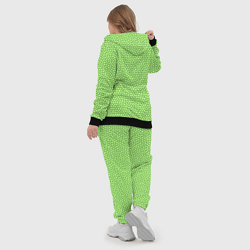 Женский костюм Светло-зелёный мозаика / 3D-Черный – фото 5