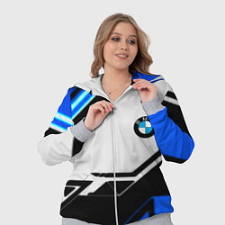 Женский 3D-костюм BMW спортивная геометрия, цвет: 3D-меланж — фото 2