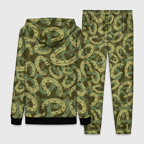 Женский костюм Подковы - камуфляж / 3D-Черный – фото 2