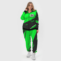 Женский 3D-костюм PSV sport green, цвет: 3D-черный — фото 2