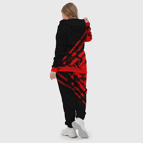 Женский костюм PSG sport grunge / 3D-Красный – фото 5
