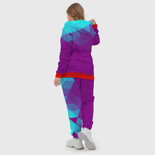 Женский костюм Geometry polygonal psy / 3D-Красный – фото 5