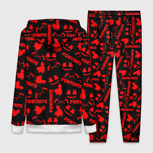 Женский костюм Fortnite pattern logo marshmello / 3D-Белый – фото 2