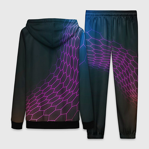 Женский костюм Atletico Madrid футбольная сетка / 3D-Черный – фото 2