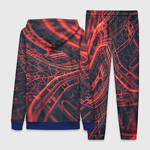 Женский костюм Раскаленные нити / 3D-Синий – фото 2