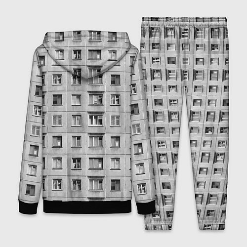 Женский костюм Эстетика хрущёвки / 3D-Черный – фото 2