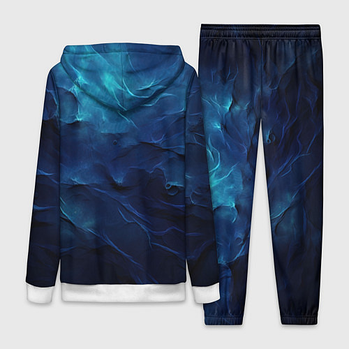 Женский костюм Абстрактные волны глубины / 3D-Белый – фото 2