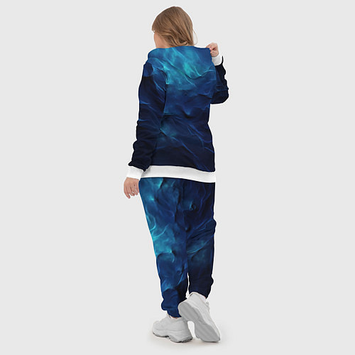 Женский костюм Абстрактные волны глубины / 3D-Белый – фото 5