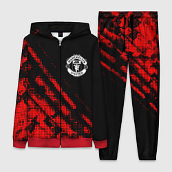 Женский 3D-костюм Manchester United sport grunge, цвет: 3D-красный