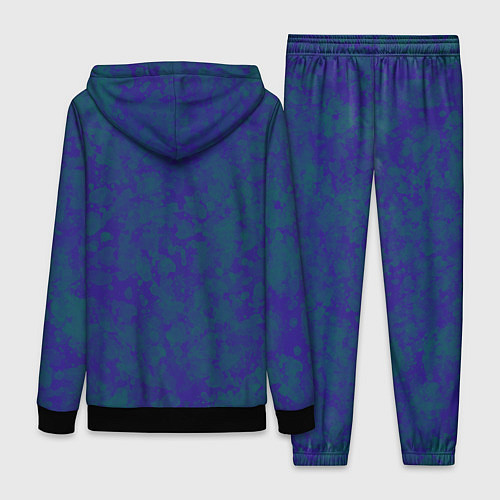 Женский костюм Камуфляж синий с зелеными пятнами / 3D-Черный – фото 2