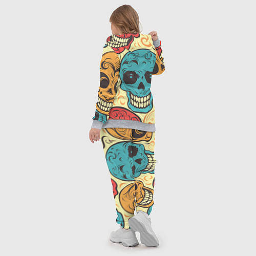 Женский костюм Праздничные черепа / 3D-Меланж – фото 5