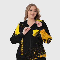 Женский 3D-костюм Hoffenheim - gold gradient вертикально, цвет: 3D-черный — фото 2