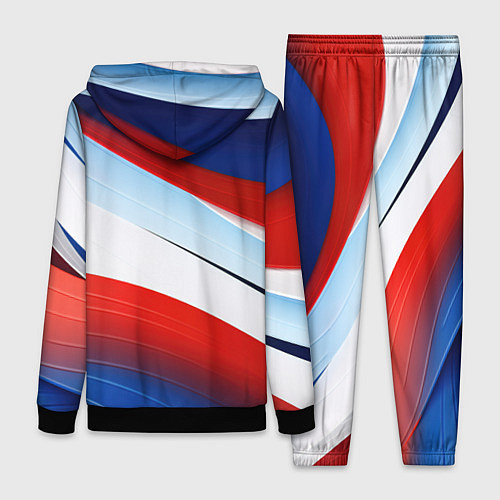 Женский костюм Волнистая абстракция в стиле минимализм / 3D-Черный – фото 2