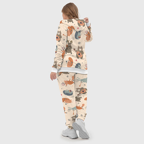 Женский костюм Животные с инструментами / 3D-Белый – фото 5