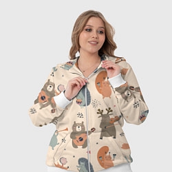 Женский 3D-костюм Животные с инструментами, цвет: 3D-белый — фото 2