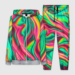 Женский 3D-костюм Неоновый голографик, цвет: 3D-меланж