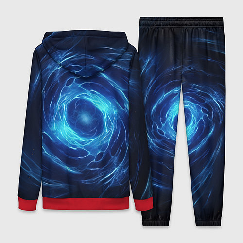 Женский костюм Взрыв синий геометрической абстракции / 3D-Красный – фото 2